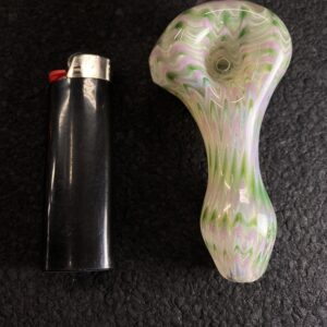 Alternative view of Orange flower glass spoon